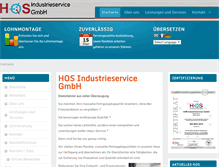 Tablet Screenshot of hos-gmbh.com